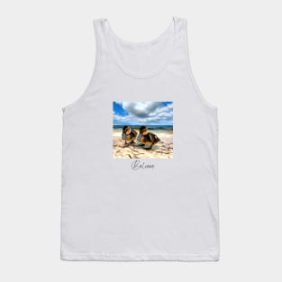 Believe - Digitalart Baby Ducks On A Sandy Beach Tank Top